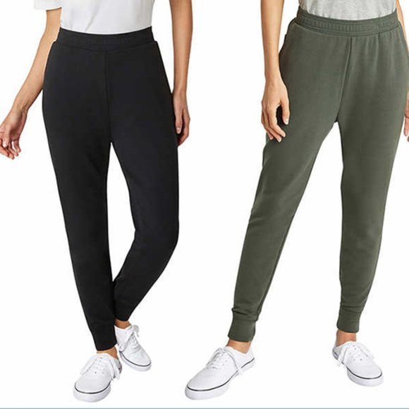 Eddie Bauer Ladies' Jogger, 2-pack, Black - Picture 1 of 7